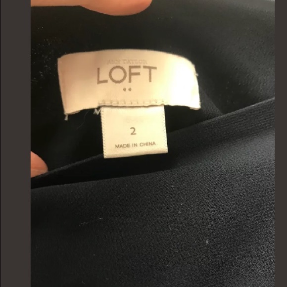 LOFT Women’s Pleated Flowy Full Skirt Two Tone - Picture 3 of 8